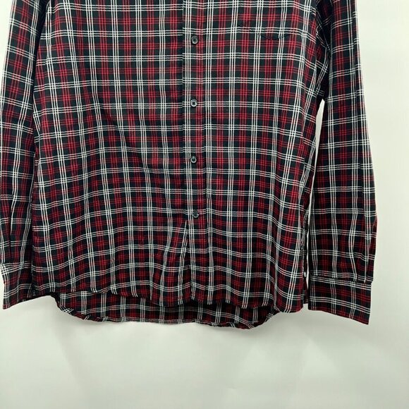 Chaps Men's Plaid Button Up Shirt Long Sleeve Multicolor Size Large - Picture 3 of 9